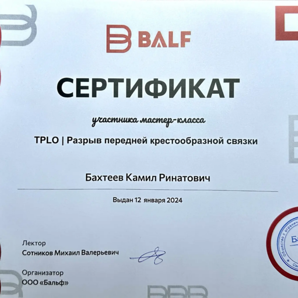 Бахтеев Камил Ринатович